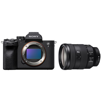 Sony Alpha 7 IV Full-Frame Mirrorless Camera (Body Only) with E-Mount Full-Frame FE 24-105mm f/4 OSS Wide Telephoto Zoom G Lens