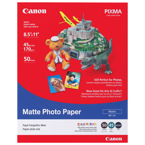 Canon 8.5" x 11" Matte Photo Paper - 50 Sheets