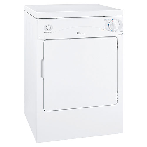GE 22.8" Electric Dryer - White