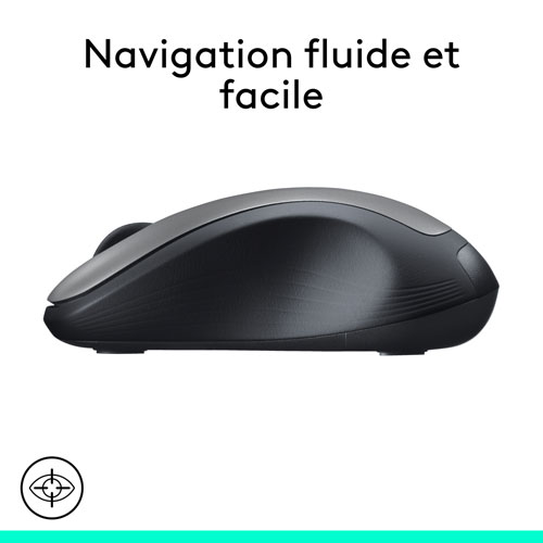 Souris ambidextre sans fil M310 de Logitech - Argenté