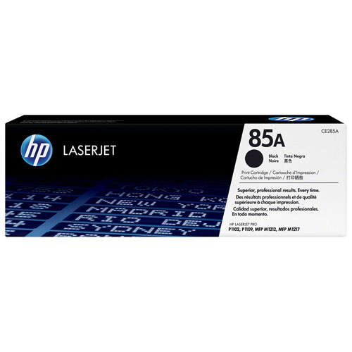 Cartouche de poudre d'encre noire LaserJet 85A de HP
