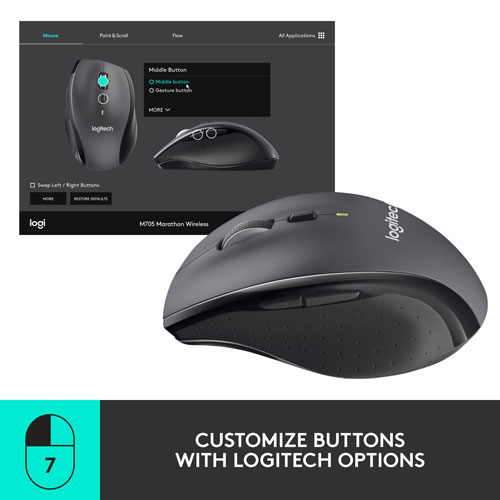 Logitech M705 Marathon Wireless Laser Mouse