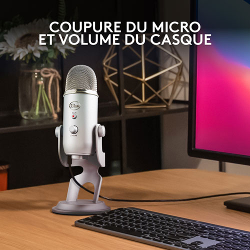 Microphone USB Yeti de Blue Microphones - Argenté