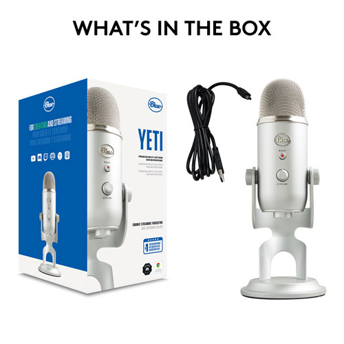 Blue Microphones Yeti USB Microphone - Silver