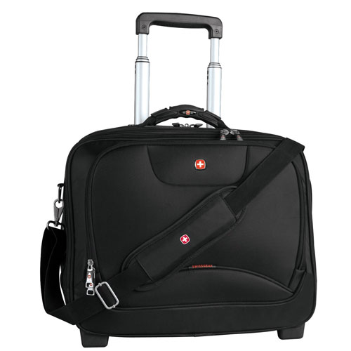SWISSGEAR Deluxe 17&quot; Laptop Rolling Case - Black : Laptop Bags - Best Buy Canada