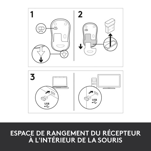 Logitech M185 Wireless Optical Mouse - Grey