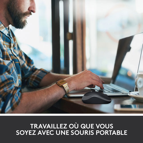 Logitech M185 Wireless Optical Mouse - Grey