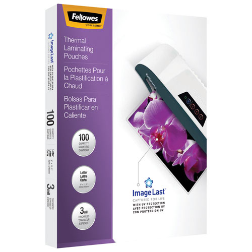 Fellowes Clear Laminating Pouches 100-Pack