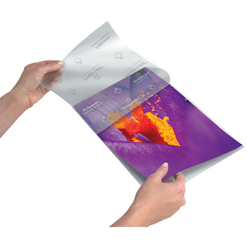 Paquet de 100 pochettes de plastification transparentes de Fellowes