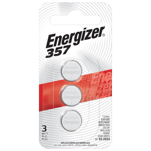 Energizer ZeroMercury Watch/Electronic Battery 3-Pack