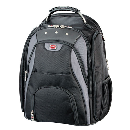 Mancini 17" Laptop Backpack - Black