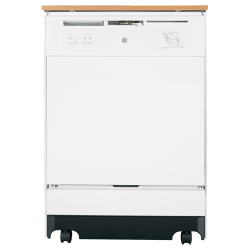 GE 24.9" 64 dB Portable Dishwasher (GSC3500DWW) White Portable