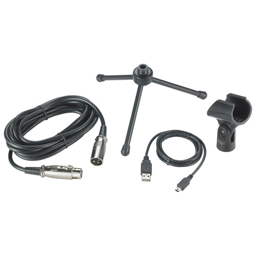 Microphone dynamique cardioïde AT2005USB USB/XLR d'Audio-Technica