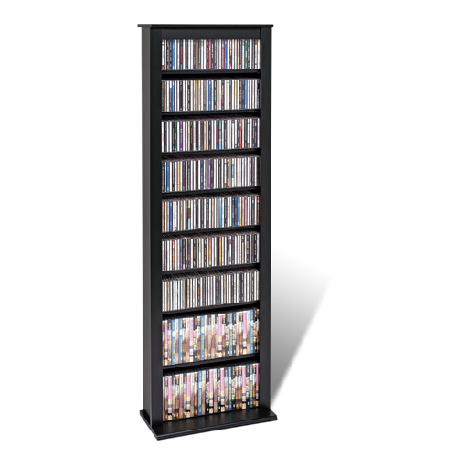 63.7" 7-Shelf Barrister Bookcase - Black