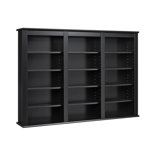 Prepac Triple Wall Mounted Storage Shelf - Black