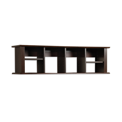 Prepac 4-Shelf Wall-Mounted Desk Hutch - Espresso