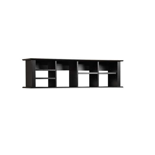 Prepac 4 Shelf Wall Mounted Desk Hutch Bhd 1348 Black Best