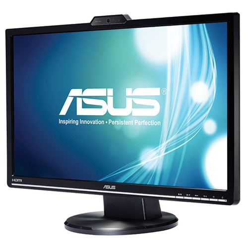 ASUS 24" 2ms GTG LED Monitor with Webcam - Black - English
