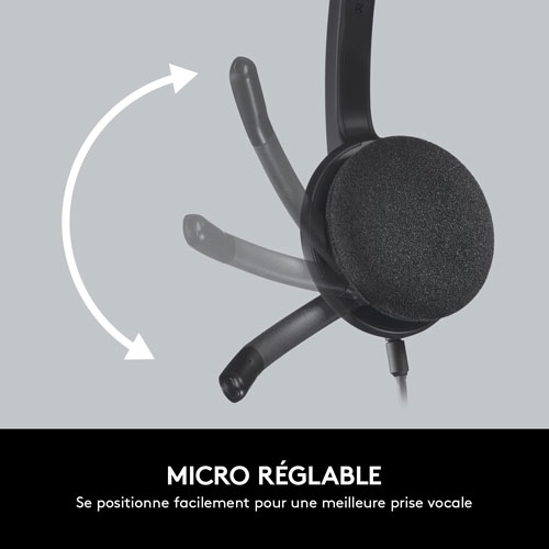 Logitech H340 USB Headset (981-000507) - Black
