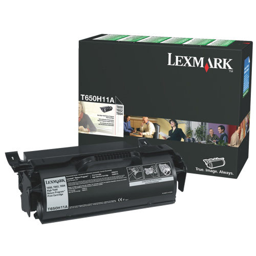 Cartouche de poudre d'encre noire T650H11A de Lexmark