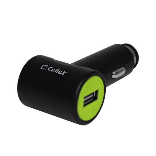 Chargeur USB pour l'auto de Cellet - Noir/vert