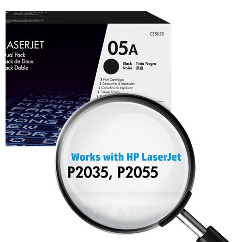 HP LaserJet 05A Black Toner - 2 Pack