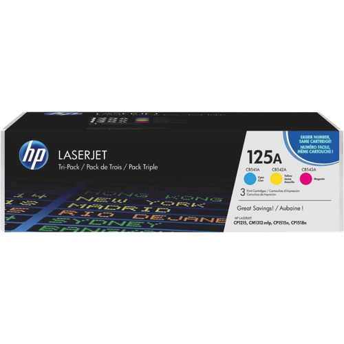 HP LaserJet 125A Colour Toner - 3 Pack