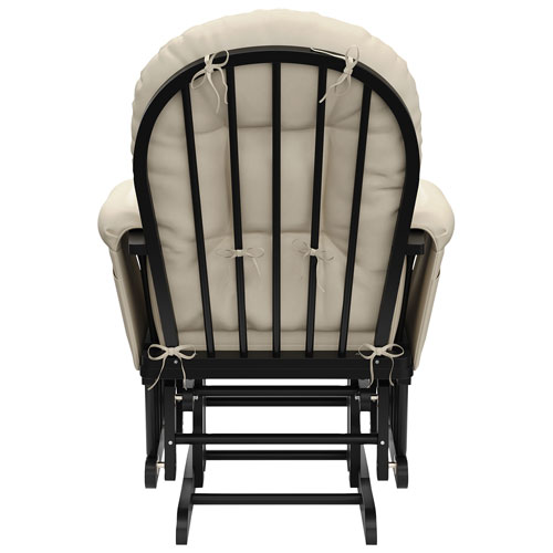 Storkcraft Hoop Glider and Ottoman Set - Black/Beige