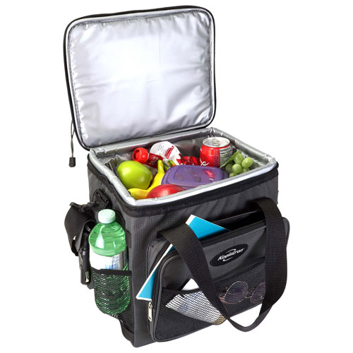 Koolatron 12V Electric Cooler Bag 13L (14 Qt) Collapsible - Grey/Black
