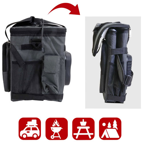 Koolatron 12V Electric Cooler Bag 13L Collapsible - Grey/Black