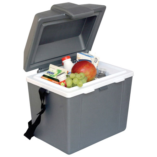 Koolatron 12V Electric Cooler/Warmer 9L (9.8 Qt) Adjustable Strap - Grey