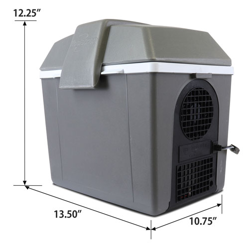 Koolatron 12V Electric Cooler/Warmer 9L (9.8 Qt) Adjustable Strap - Grey