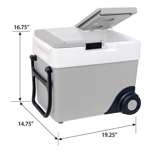 Koolatron 12V Wheeled Electric Cooler/Warmer 31L - Grey