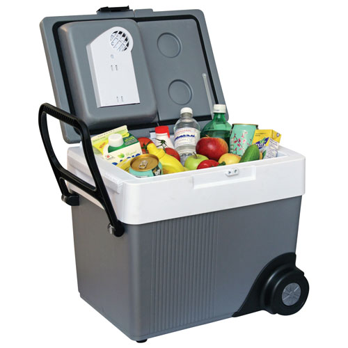 Koolatron 12V Wheeled Electric Cooler/Warmer 31L (33 Qt) - Grey