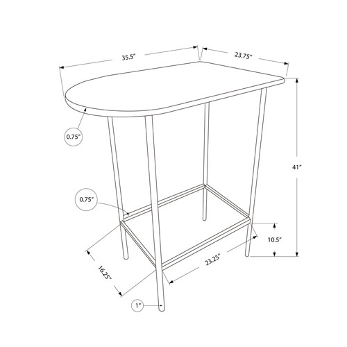 Contemporary Bar Table - Grey