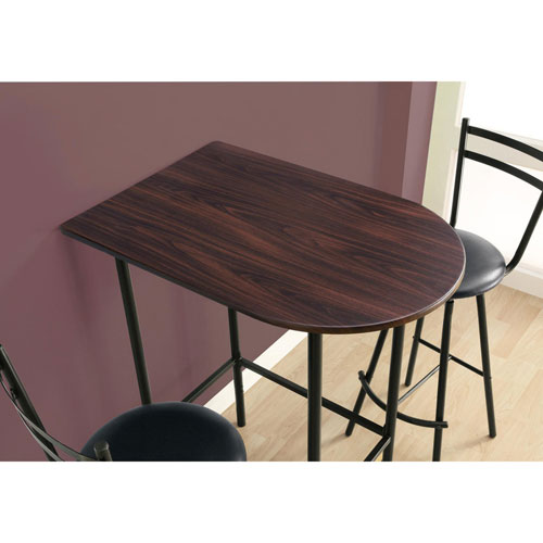 Table de bar de style contemporain - Cappuccino - Noir