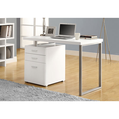 Hollow Core Computer Desk White Best Buy Canada