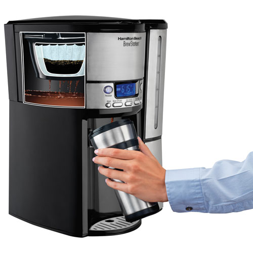 Cafetière programmable BrewStation de Hamilton Beach - 12 tasses - Noir