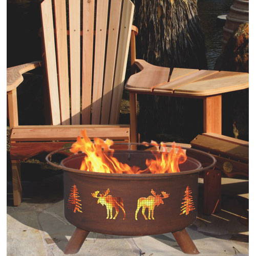 bear chair fire pit