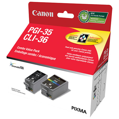 Canon Pixma PGI-35/CLI-36 Black/Colour Ink - 2 Pack