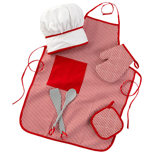 ensemble d’accessoires de cuisinier Tasty Treats de KidKraft en rouge