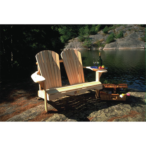 Chaise de patio traditionnelle Adirondack - Pin blanc