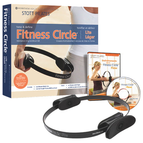 STOTT PILATES Fitness Circle Lite Resistance Ring Workout Kit (DV-82115 ...