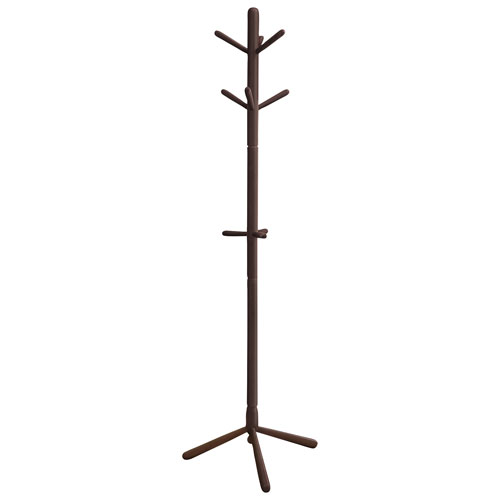 Monarch Solid Wood Coat Rack - Cappuccino