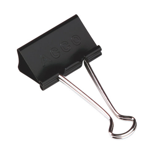 Acco 2" Large Binder Clips - 12 Pack