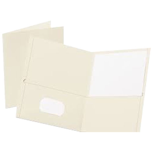 Dossiers Oxford à deux pochettes d'Esselte - Lettre - Paquet de 25 - Blanc