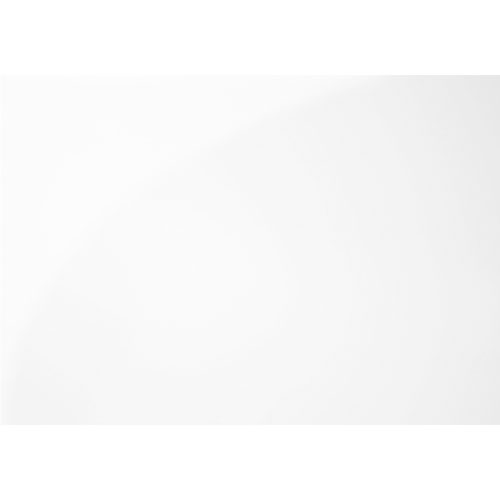 Modern Rectangular Coffee Table - Glossy White/Chrome