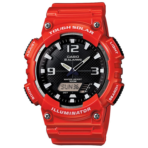 casio analog illuminator watch