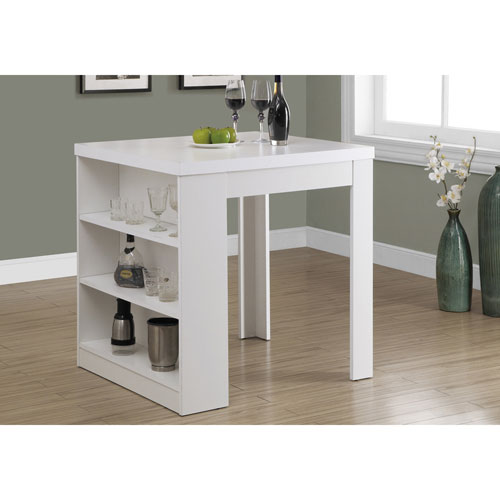 Table de salle à manger rectangulaire de style traditionnel - Blanc