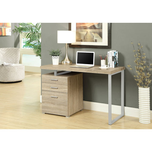 3-Drawer Office Desk - Natural